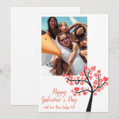 ハッピーガレンティンズデーの写真 ホリデーカード (正面/裏面)