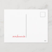 ハッピーガレンティン赤面ピンクアニマルプリントハート名 シーズンポストカード