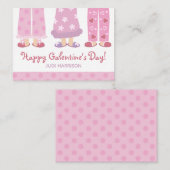 ハッピーガレンティーズデイパジャマスバレンタインカード ノートカード (正面/裏面)