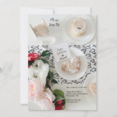 ハッピーガレンティーズデイブラックハートバンチ招待状 (正面)