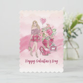 ハッピーガレンティーヌの日フェミニンデザイン シーズンカード (スタンド正面)