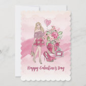 ハッピーガレンティーヌの日フェミニンデザイン シーズンカード (正面)