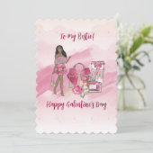 ハッピーガレンティーヌデイブラックウーマン シーズンカード (スタンド正面)