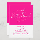 ハッピーガレンティーヌデイホットピンク シーズンカード (正面/裏面)