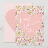 ハッピーガレンティーヌデーフローラガーリーピンクハート シーズンカード (正面/裏面)