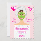 ハッピーガレンティーンズデイスパパーティの招待状 (正面)