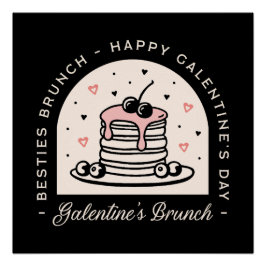 ハッピーガレントネスの日のベスティーズ女の子ブランチパーティー ポスター