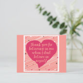 ハッピーガレ信じンティンの日をありがとう ポストカード (スタンド正面)