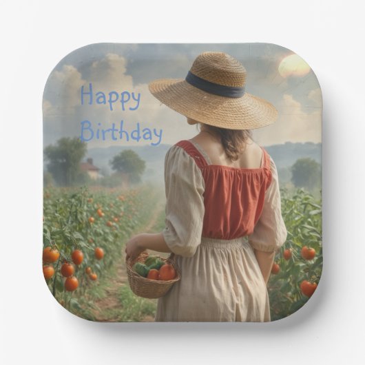 ハッピーガーデナー ペーパープレート (正面)