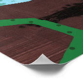 ハッピーガーデニングシーズン |ガーデナーイラストレーション ポスター (角)