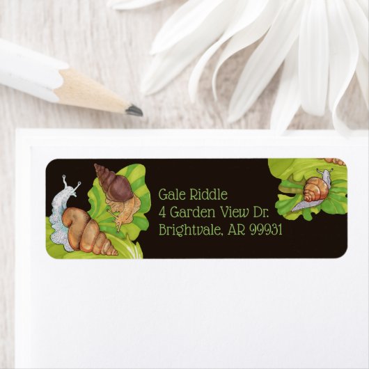 ハッピーガーデンカタツムリ ラベル (インサイチュ)