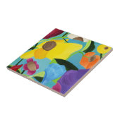 ハッピーガーデンセラミックタイル。 タイル (側面)