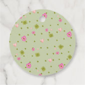 ハッピーガーデンパーティーハリネズミ赤ちゃんシャワーありがとう フェイバータグ (裏面)