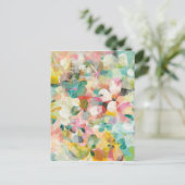 ハッピーガーデン |ソフトパステル花びら ポストカード (スタンド正面)