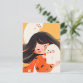 ハッピーガールと幽霊 ポストカード (スタンド正面)