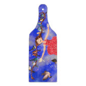 ハッピーガールと鳥 – Happines カッティングボード (正面)