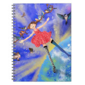 ハッピーガールと鳥 – Happines ノートブック (正面)