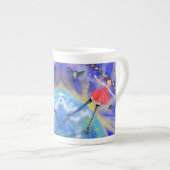 ハッピーガールウィズバーズボーン中国マグ ボーンチャイナマグカップ (正面右)