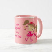 ハッピーガールギフト誕生日 マグカップ (正面右)
