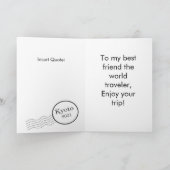 ハッピーガールジャパン・スタンプ・アート折り畳みグリーティングカード カード (内部)