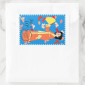 ハッピーガールジャパン・スタンプ・アート装飾シール 長方形シール (バッグ)