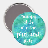 ハッピーガールズが女かわいらしの子のマグネット マグネット (正面/裏面)