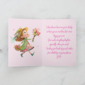 ハッピーガール誕生日カード サンキューカード (内部)