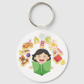 ハッピーガール読ズ キーホルダー (正面)