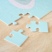 ハッピーガール雪エンジェルクリスマス冬 ジグソーパズル (側面)