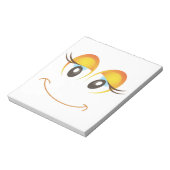 ハッピーガール顔 ノートパッド (回転)