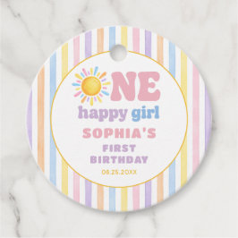 ハッピーガール1歳の誕生日サンシャインファバータグ フェイバータグ