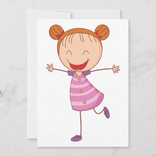 ハッピーガール 招待状 (正面)