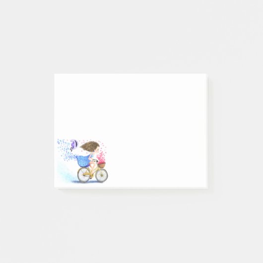 ハッピーガールwithバイク付箋 ポストイット (正面)