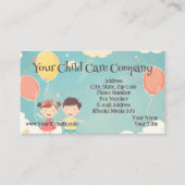 ハッピーキッズとバルーン保育園のお子様 名刺 (正面)