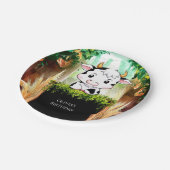 ハッピーキッズカウー誕生日 ペーパープレート (アングル)