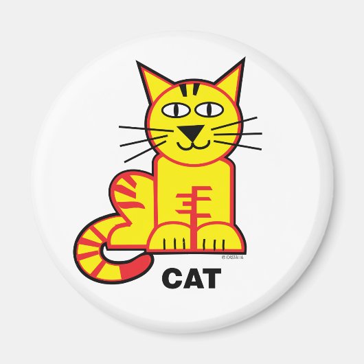 ハッピーキッズキャットマグネット マグネット (正面)