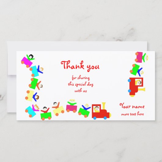 ハッピーキッズトレイン サンキューカード (正面)