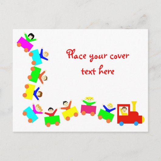 ハッピーキッズトレイン ポストカード (正面)