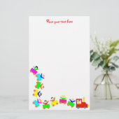 ハッピーキッズトレイン 便箋 (スタンド正面)