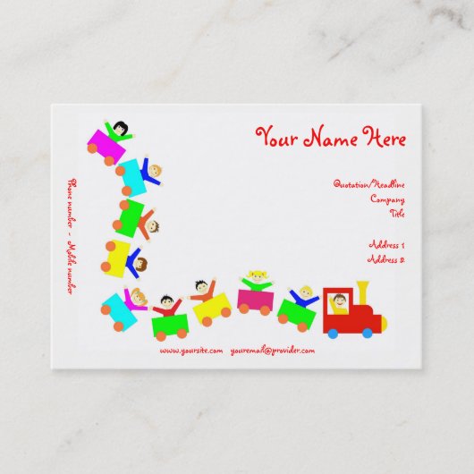 ハッピーキッズトレイン 名刺 (正面)