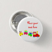 ハッピーキッズトレイン 缶バッジ (正面&裏面)