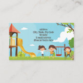 ハッピーキッズプレイグラウンド保育園教育 名刺 (裏面)