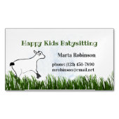 ハッピーキッズベビーシッター マグネット名刺 (正面)