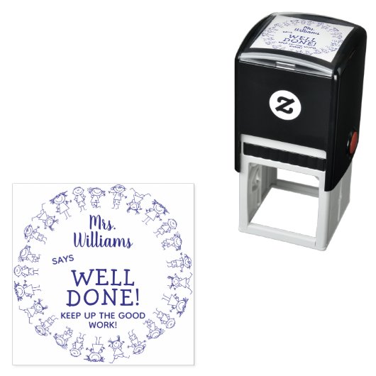 ハッピーキッズ先生が上手く行パーソナライズされたった セルフインキングスタンプ (インサイチュ)