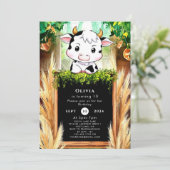 ハッピーキッズ牛の誕生日 招待状 (スタンド正面)