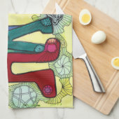 ハッピーキッチンタオル キッチンタオル (四つ折り)