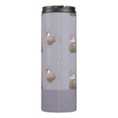 ハッピーキツネの灰色 タンブラー (裏面)