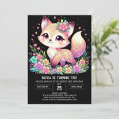 ハッピーキツネデジタル誕生日 招待状 (スタンド正面)