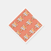 ハッピーキツネナプキンス スタンダードカクテルナプキン (角)