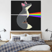 ハッピーキツネ – ダークサイドのキツネ キャンバスプリント (インサイチュ (寝室))